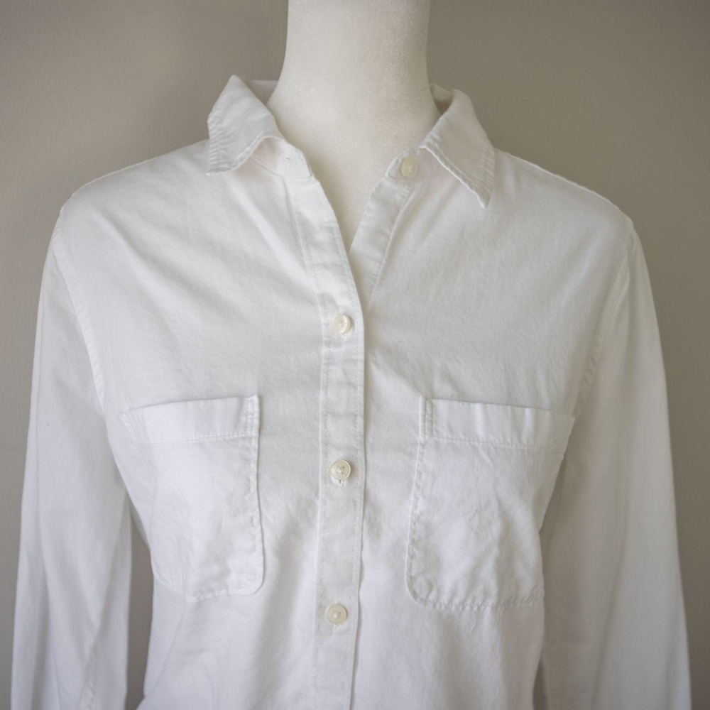 Abercrombie & Fitch White Shirt with Label - Picture 2 of 8